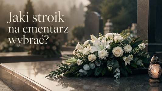 przykłady kompozycji stroików na cmentarz